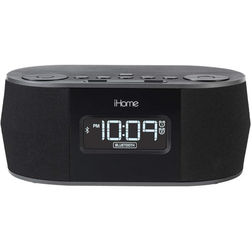  IHome iHome iBT38G Bluetooth Stereo Dual Alarm Clock Radio - Featuring Melody, Voice Powered Music Assistant