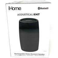 IHome iHome iBT77 Portable Bluetooth Speaker with Speakerphone and Splashproof Fabric (Gray wBlack)