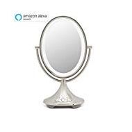 IHome iHome iCVA66 9 Dual Sided Vanity Mirror Silver Nickel