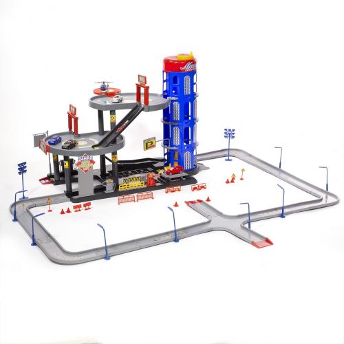  IHubdeal iHubdeal Multifunctional Parking Garage Playset with Toy Cars, Working Lift Functions, Realistic Design