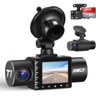 [아마존베스트]iiwey Dash Cam Front Rear and Inside 1080P Three Channels with IR Night Vision Car Camera SD Card Included Dashboard Camera Dashcam for Cars HDR Motion Detection and G-Sensor for C