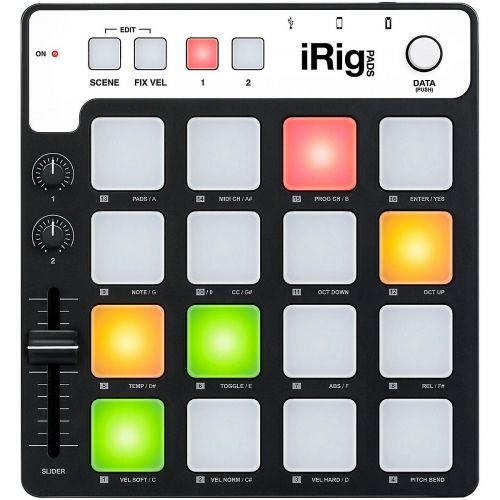  IK Multimedia},description:iRig PADS is an ultra-portable MIDI pad controller for iPhoneiPod touchiPad and MacPC. Smaller than an iPad and less than 1 thick, iRig PADS makes it