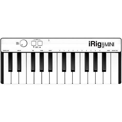  IK Multimedia},description:Play your favorite music apps while on the go with iRig Keys Mini, the smallest MIDI keyboard for iPhone, iPad, iPod touch, Mac and PC with official MFi