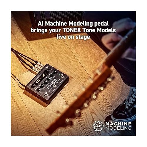  IK Multimedia TONEX Pedal AI machine learning multi effects pedal: Tone Model any electric guitar amp, guitar pedal, distortion pedal, overdrive pedal or other guitar effects