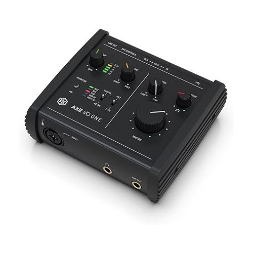  IK Multimedia AXE I/O One - Professional USB Audio Interface with Z-TONE advanced guitar tone shaping, AmpliTube and TONEX software included, high-resolution recording studio equipment