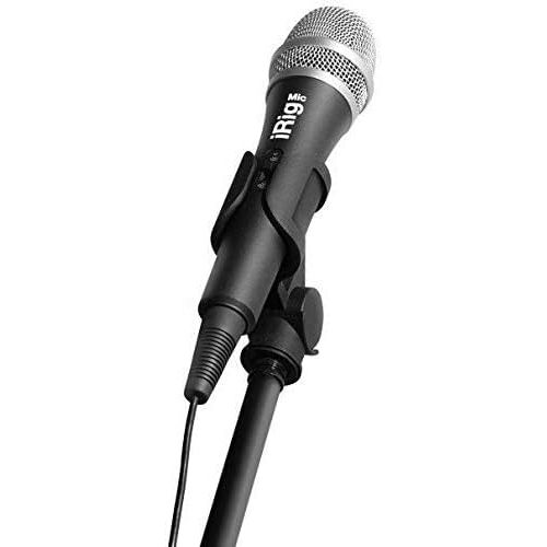  IK Multimedia iRig Mic Handheld Condenser Microphone for Mobile Devices, Metal Housing, 3.5mm Jack for iPhone, iPad, iPod Touch, and Android Devices Plus Headphone Output
