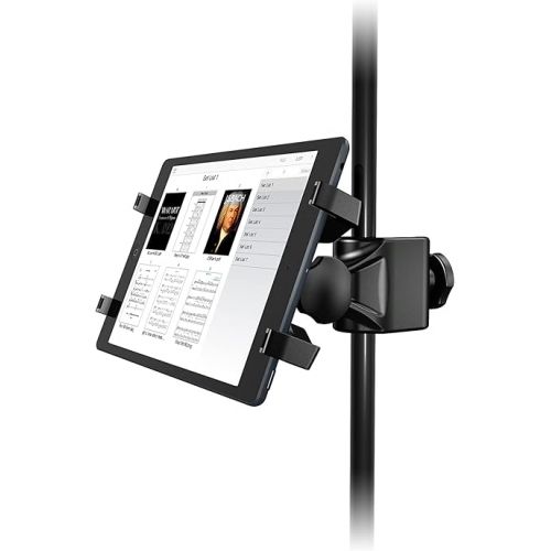  IK Multimedia iKlip Xpand Tablet Holder for mic Stands, fits iPad and Android Tablets Between 7