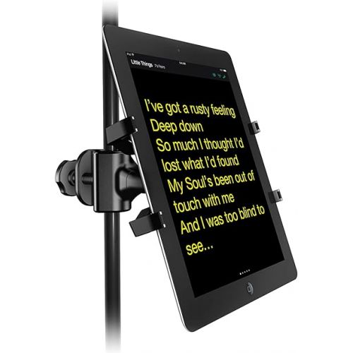  IK Multimedia iKlip Xpand Tablet Holder for mic Stands, fits iPad and Android Tablets Between 7
