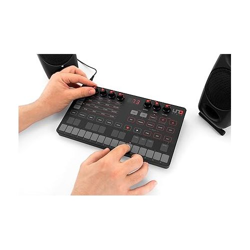  IK Multimedia UNO Synth portable monophonic real analog synthesizer with sequencer, arpeggiator, battery operation, full MIDI/USB control and Mac/PC/iPad editor software