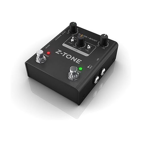  IK Multimedia Z-Tone Buffer Boost guitar preamp pedal with boost, Active/Passive pickup selector, switchable PURE/JFET Channels, true bypass and DI out for reamping/live use