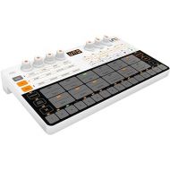 IK Multimedia UNO Drum analog and digital drum machine with 6 analog voices, 64-Step Sequencer, USB and 2.5mm MIDI, 100 pattern presets, battery-powered and portable