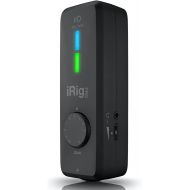IK Multimedia iRig Pro I/O audio interface for iPhone, iPad, Mac, iOS and PC with USB-C, Lightning and USB cables, 24-bit, 96 kHz recording and guitar, bass and XLR mic inputs