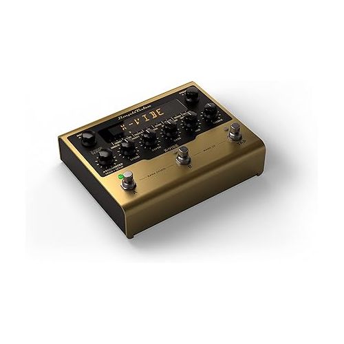  IK Multimedia AmpliTube X-VIBE Modulation Pedal, hyper-realistic emulations, true stereo, software and hardware integration