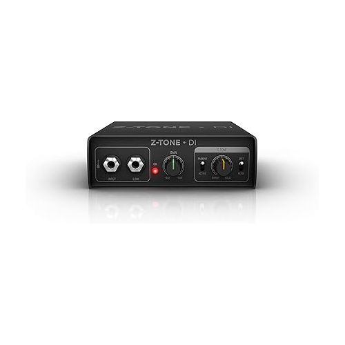  IK Multimedia Z-Tone DI Instrument preamp, Direct Box with Active/Passive Pickups selector, switchable Pure/JFET Channels, and Ground Lift for use as a reamp Box