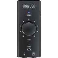 IK Multimedia iRig USB Guitar Audio Interface - 24-bit 48 kHz Music Recording Studio Equipment Include USB C Cable For iPad, Mac And PC, Guitar Accessories, Recording Device