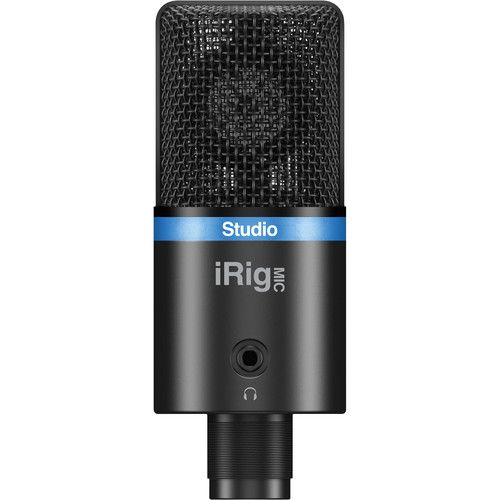  IK Multimedia iRig Mic Studio Digital Microphone for iOS, Mac, PC & Android (Black)