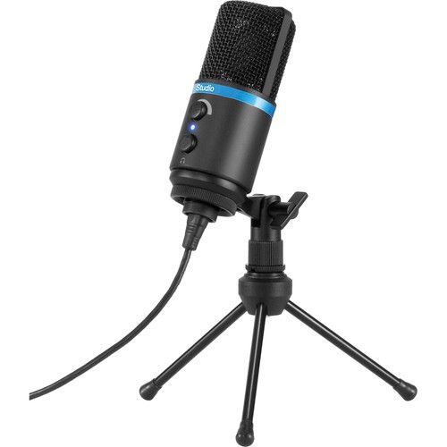  IK Multimedia iRig Mic Studio Digital Microphone for iOS, Mac, PC & Android (Black)