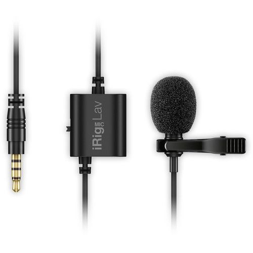  IK Multimedia iRig Mic Lavalier Mic for Smartphone, Tablets, Computers & More (TRRS)