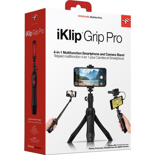  IK Multimedia iKlip Grip Pro 4-in-1 Smartphone Stand