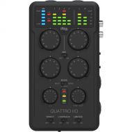 IK Multimedia iRig Pro Quattro I/O Portable 4x2 Audio and MIDI Interface/Mixer for Mobile Devices, Computers, Cameras
