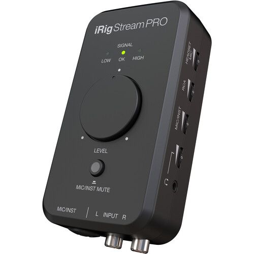  IK Multimedia iRig Stream Pro Ultracompact 4x2 Audio Interface for Computers, Smartphones, and Tablets