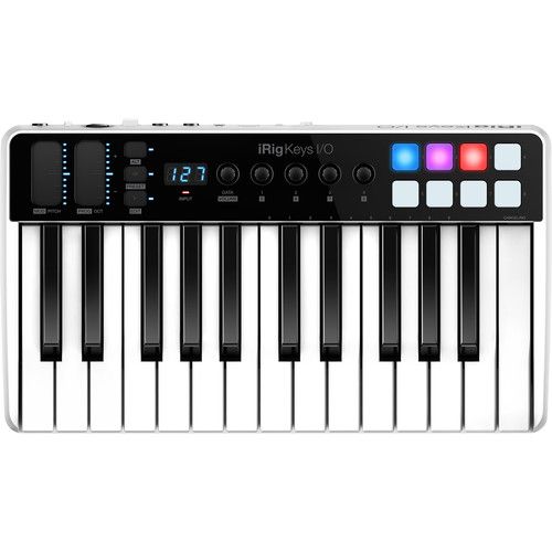  IK Multimedia iRig Keys I/O - Controller/Audio Interface for iPhone, iPad, and Mac/Windows (25-Keys)