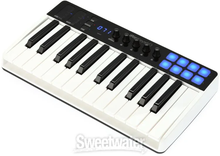  IK Multimedia iRig Keys I/O 25 Keyboard Controller with Audio Interface for iOS, Mac/PC