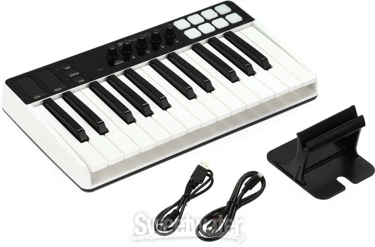  IK Multimedia iRig Keys I/O 25 Keyboard Controller with Audio Interface for iOS, Mac/PC