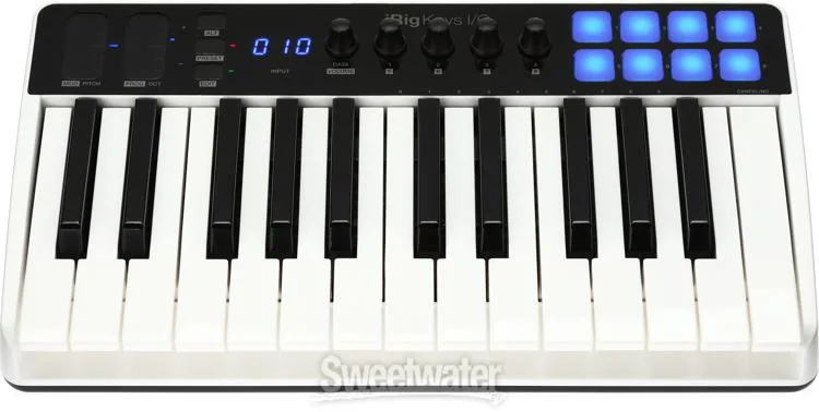  IK Multimedia iRig Keys I/O 25 Keyboard Controller with Audio Interface for iOS, Mac/PC