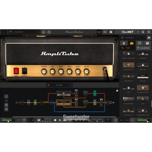  IK Multimedia TONEX Pedal Amplifier/Cabinet/Pedal Modeler with AmpliTube 5 MAX v2 Software Suite