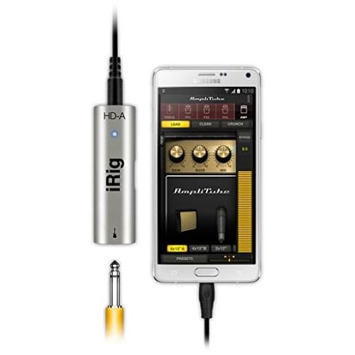  [아마존베스트]IK Multimedia iRig HD-A Digital Guitar Bass Interface for Android Devices