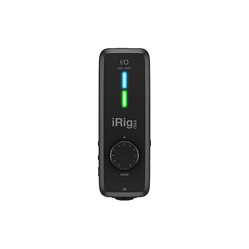  IK Multimedia iRig Pro IO Audio and MIDI Interface with 20 XLR-XLR Cable & (2) 6ft MIDI Cable Bundle