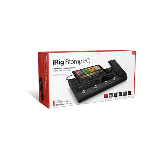  IK Multimedia iRig Stomp IO USB pedalboard controller and audio interface for Mac, PC, iPhone and iPad