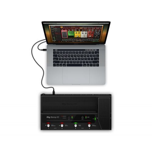  IK Multimedia iRig Stomp IO USB pedalboard controller and audio interface for Mac, PC, iPhone and iPad