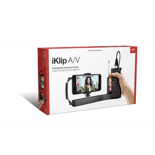  IK Multimedia iKlip AV Broadcast AudioVideo Mount & Pre-Amp for Smartphones
