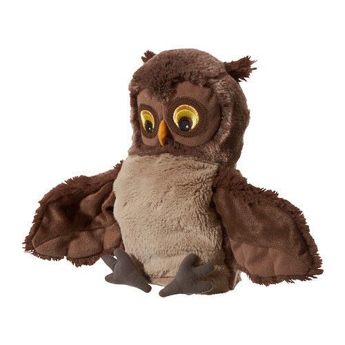 이케아 IKEA New VANDRING UGGLA Soft Toy, Glove Puppet, OWL, gift 25 cm