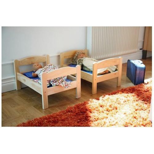 이케아 IKEA Duktig Doll Bed with Bedlinen Set, Pine, Multicolor