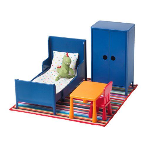 이케아 Ikeaa Ikea Doll furniture, bedroom ,Doll house/wall shelf