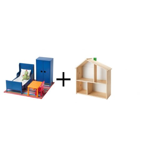 이케아 Ikeaa Ikea Doll furniture, bedroom ,Doll house/wall shelf