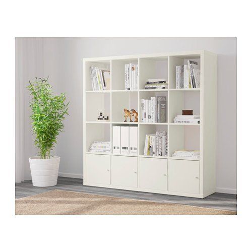 이케아 IKEA Ikea Shelf unit with 4 inserts, white 8202.52314.3426