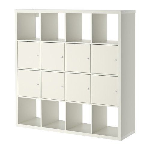 이케아 IKEA Ikea Shelf Unit with 8 Inserts, White 57 78x57 78
