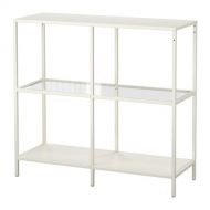 IKEA VITTSJOE Shelf Unit White Glass 39 3/8X36 5/8 103.058.02
