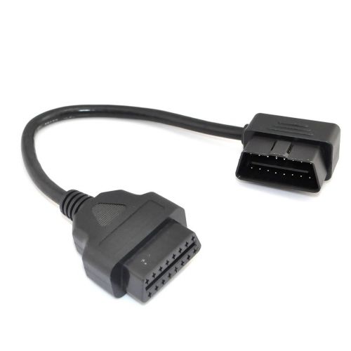  iKKEGOL 1ft Feet 30cm/12 OBD II OBD2 16 Pin Male to Female Extension Cable Car Diagnostic Extender Cord Adapter