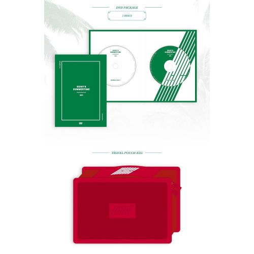  YG iKON - KONY’S SUMMERTIME DVD [Limited Edition] Photobook+Travel Pouch+Extra Photocards Set