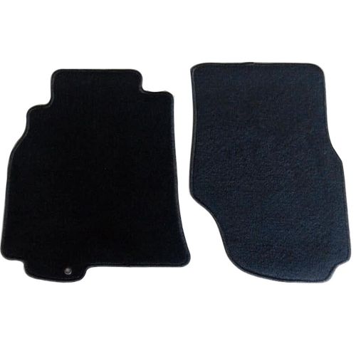  Floor Mats Fits 2003-2007 INFINITI G35 2 DOOR | Nylon BlackFront Rear Carpet by IKON MOTORSPORTS | 2004 2005 2006