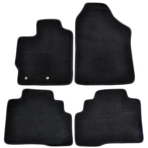  Floor Mats Fits 2007-2012 Toyota Yaris | 4Dr OEM Factory Fitment Car Floor Mats Front & Rear Nylon by IKON MOTORSPORTS | 2008 2009 2010 2011