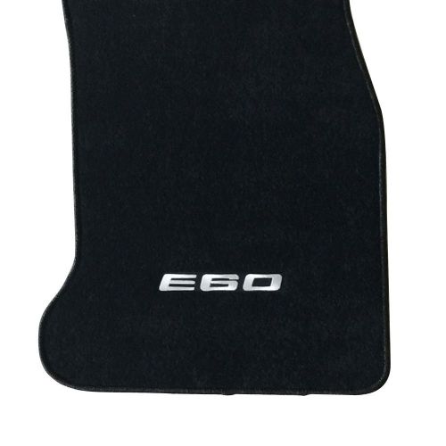  Floor Mat Fits 2005-2010 BMW E60 Logo 5-Series | OE Factory Fitment Front & Rear Nylon Car Floor Carpets Carpet liner by IKON MOTORSPORTS |2006 2007 2008 2009