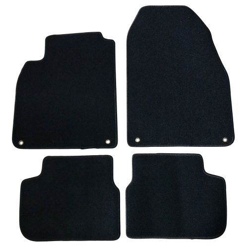  Floor Mat Fits 2003-2011 Saab 9-3 | OEM Factory Fitment Floor Mats Carpet Front & Rear Black 4PC Nylon by IKON MOTORSPORTS | 2004 2005 2006 2007 2008 2009 2010