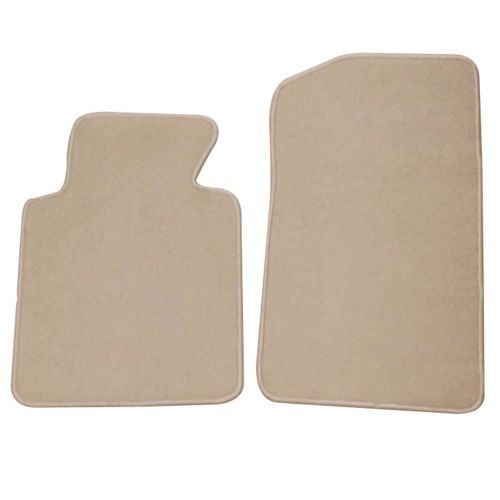  Floor Mat Fits 1999-2005 BMW E46 3-Series | Front & Rear Beige 4PC Nylon Car Floor Carpets Carpet liner by IKON MOTORSPORTS |2000 2001 2002 2003 2004