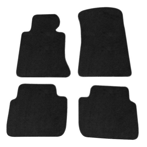  Floor Mats Fits 1998-2006 BMW 3 Series E46 | Nylon Black Let Right Front Rear 4PCS Set Carpet By IKON MOTORSPORTS | 2005 2004 2003 2002 2001 2000 1999